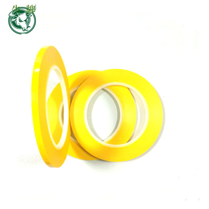 hot item zwart geel en groen smt tape Enkelzijdige rubber zelfklevende polyester splicing tape