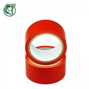 PVC rode of gele markeringsband met enkelvoudige waarschuwingsvloer