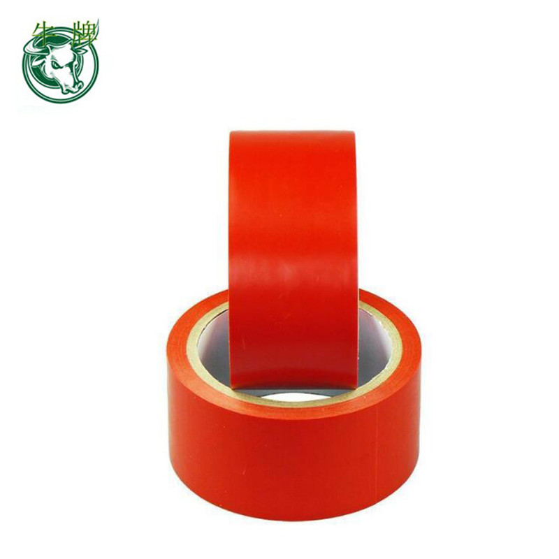 PVC rode of gele markeringsband met enkelvoudige waarschuwingsvloer